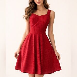 Forever21 Red Polka-Dot Dress